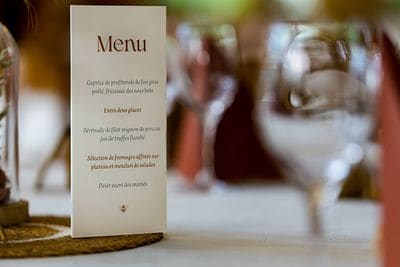 Le menu